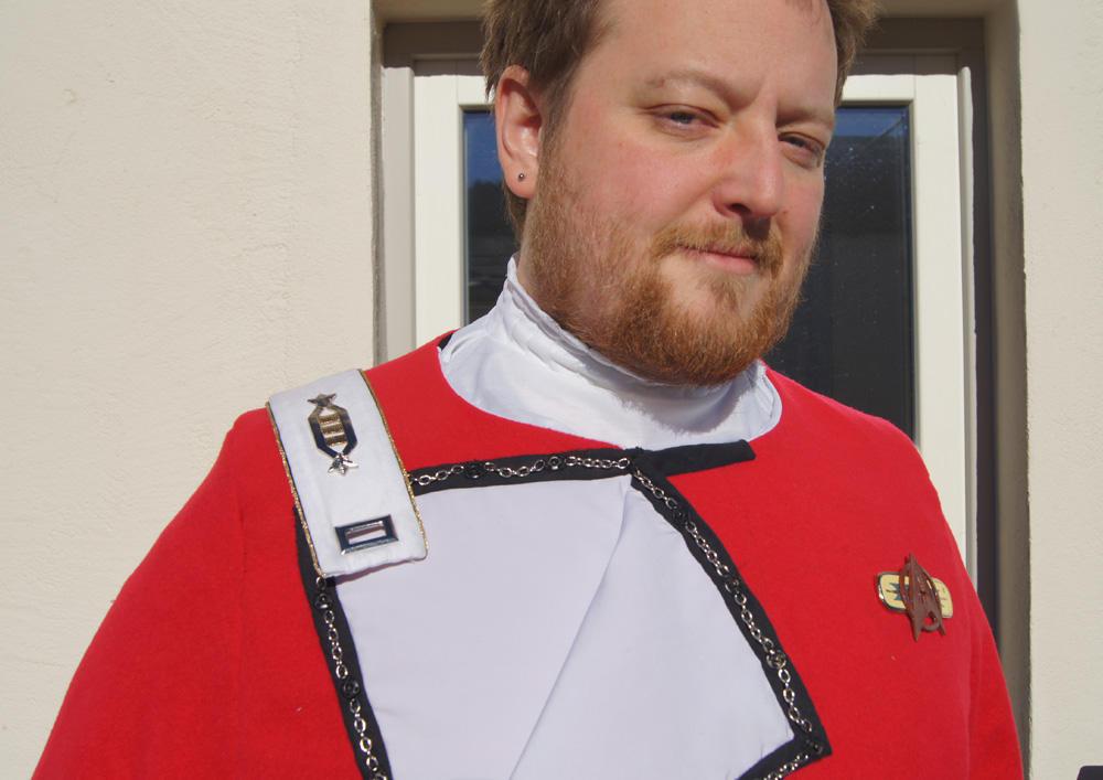 Star Trek TWOK Uniform Detail Flap offen