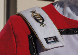 Star Trek TWOK Uniform Detail shoulderstrap vorne